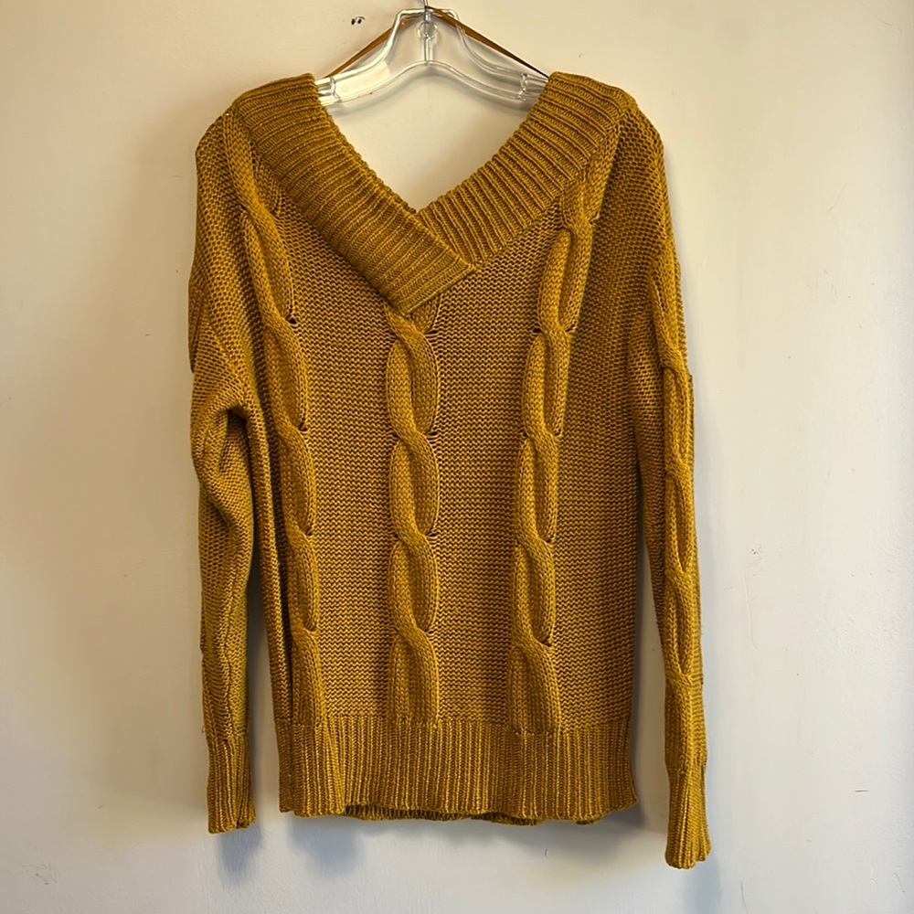 Mustard yellow oversized sweater